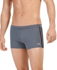 Designed for comfort, these swim briefs from Speedo are made to keep up with your active lifestyle. Designed for comfort, these swim briefs from Speedo are made to keep up with your active lifestyle.