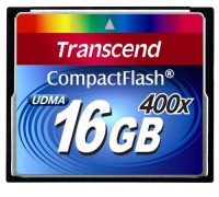 Transcend 400X - 16 GB Compact Flash Memory Card TS16GCF400 (Blue) Transcend 400X - 16 GB Compact Flash Memory Card TS16GCF400 (Blue)