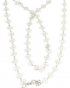 Tory Burch Mini Clover Necklace Silver