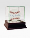 From 1951, when he hit .267 as a 19-year-old Yankees rookie from Oklahoma, through 1968 when he belted the last of his 536 career home runs, Mickey Mantle captured the imagination of a generation. Capture a piece of his legacy with this signed ball, a commemorative treasure from one of best switch hitters to ever play the game.