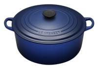 Le Creuset Enameled Cast-Iron 5-1/2-Quart Round French Oven, Cobalt