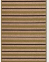 Couristan 5779/3079 URBANE Light Rail 24-Inch by 94-Inch Polypropylene Area Rug, Tan/Chocolate