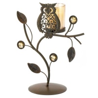 Gifts & Decor Wise Owl Ornamental Vine Leaf Votive Candleholder Stand Gifts & Decor Wise Owl Ornamental Vine Leaf Votive Candleholder Stand