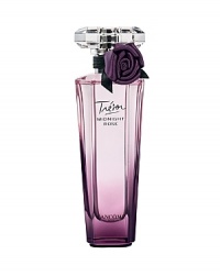 Charming. Mischievous. Desirable.A sexy-sweet blend of raspberry, rose, vanilla and sensual musk for mischievous femininity: Catch my heart if you can!Top Notes: Raspberry, Black currant bud absoluteMiddle Notes: Rose absolute, JasmineBase Notes: Vanilla, MuskThe bottle is inspired by the romantic hour just before midnight, when magic tints the sky a violet hue. An enchanted moment in time, whose every nuance is captured in the faceted bottle of Trésor Midnight Rose. This radiant jewel dressed in a delicate gradation of powdery pink to violet scintillates with multiple reflections. At its neck, a nighttime rose with satiny purple petals has just bloomed under the diamond-cut cap. Charming. Mischievous. Desirable.A sexy-sweet blend of raspberry, rose, vanilla and sensual musk for mischievous femininity: Catch my heart if you can!Top Notes: Raspberry, Black currant bud absoluteMiddle Notes: Rose absolute, JasmineBase Notes: Vanilla, MuskThe bottle is inspired by the romantic hour just before midnight, when magic tints the sky a violet hue. An enchanted moment in time, whose every nuance is captured in the faceted bottle of Trésor Midnight Rose. This radiant jewel dressed in a delicate gradation of powdery pink to violet scintillates with multiple reflections. At its neck, a nighttime rose with satiny purple petals has just bloomed under the diamond-cut cap.