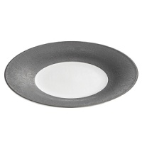 The bold industrial look of cast iron gets an elevated update with this fine assortment of Limoges porcelain dinnerware from Michael Aram. Each vivid white piece is edged with a wide band of lustrous metallic gray. The bold industrial look of cast iron gets an elevated update with this fine assortment of Limoges porcelain dinnerware from Michael Aram. Each vivid white piece is edged with a wide band of lustrous metallic gray.