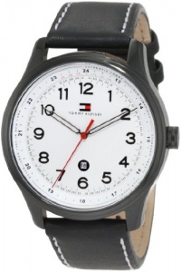 Tommy Hilfiger Men's 1710309 Classic Black IP Case and Blk leather strap Watch Tommy Hilfiger Men's 1710309 Classic Black IP Case and Blk leather strap Watch