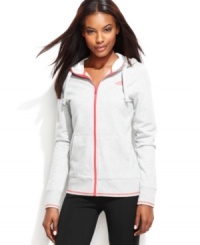 The North Face's hoodie is the perfect lightweight layer to wear over your workout clothes. Whether going for a run or heading to the gym, don't leave home without it! The North Face's hoodie is the perfect lightweight layer to wear over your workout clothes. Whether going for a run or heading to the gym, don't leave home without it!