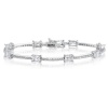 Studio 925 Bradford White CZ Sterling Silver Bracelet