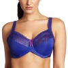 Lilyette Women's Enchantment 3 Section Full Figure Underwire Bra with Feather Lace