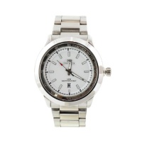 Fortune WAT1113MWHT Silver Time-Honored Men Watch in Silvertone Brush Stainless Steel Bracelet Fortune WAT1113MWHT Silver Time-Honored Men Watch in Silvertone Brush Stainless Steel Bracelet