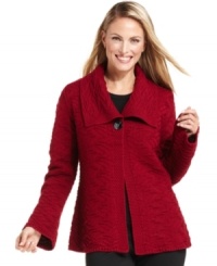 Add a bell-sleeve silhouette to your closet with JM Collection's latest sweater--chic style at an amazing price! Add a bell-sleeve silhouette to your closet with JM Collection's latest sweater--chic style at an amazing price!