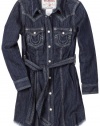 True Religion Girls 2-6x Rocky Denim Dress, Body Rinse, X-Small