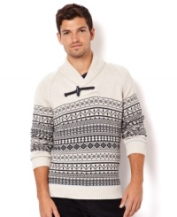 Dress in classic comfort with a cotton sweater from Nautica. Dress in classic comfort with a cotton sweater from Nautica.