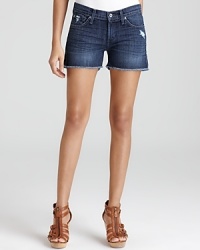 James Jeans Shorts - Slouchy Denim Boy Shorts in Gossip Wash James Jeans Shorts - Slouchy Denim Boy Shorts in Gossip Wash