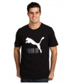 Puma Apparel Men's Vintage No 1 Logo Tee, Black, Medium