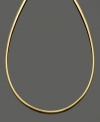 This reversible necklace makes a smooth transition from day to night. Reverses from 14k white to yellow gold. Approximate length: 20 inches.