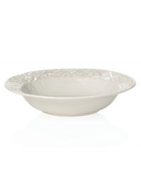 Taste of the country. Hardy stoneware embossed with a fruit and flora motif makes the English Country soup bowl a graceful go-to for every day. Taste of the country. Hardy stoneware embossed with a fruit and flora motif makes the English Country soup bowl a graceful go-to for every day.