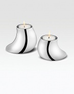 From the Cobra Collection. German designer Constantin Wortmann's tealights, in two different heights, are aptly named with subtle, serpentine curves.Stainless steel About 5¼H Dishwasher safe Imported