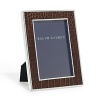 Beautiful single photo frame, finely crafted in supple alligator-embossed leather for a heritage-inspired look.