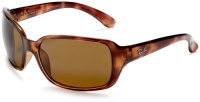 Ray-Ban RB4068P Oversized Wrap Sunglasses 60 mm, Polarized, Brown Tortoise/Brown