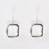 Barse Sterling Silver Hammered Square Earrings Barse Sterling Silver Hammered Square Earrings