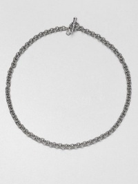 From the Chain Collection. A classic, textured design in sterling silver. Sterling silverLength, about 18Toggle closureMade in USA From the Chain Collection. A classic, textured design in sterling silver. Sterling silverLength, about 18Toggle closureMade in USA