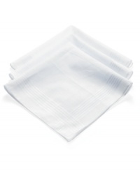 Get hip to a classic accessory. This three pack of handkerchiefs from Club Room are essential for the modern gentleman. Get hip to a classic accessory. This three pack of handkerchiefs from Club Room are essential for the modern gentleman.