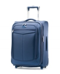 Ready, set, jet! Fly through terminals and checkpoints on two easy-glide wheels and padded top carry handles that put comfort and carrying convenience into your hands. A fully-featured interior reveals a Wetpak™ to sort out clean and dirty clothes, along with multiple pockets to keep you organized when you travel. 10-year warranty. Ready, set, jet! Fly through terminals and checkpoints on two easy-glide wheels and padded top carry handles that put comfort and carrying convenience into your hands. A fully-featured interior reveals a Wetpak™ to sort out clean and dirty clothes, along with multiple pockets to keep you organized when you travel. 10-year warranty.