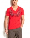 Armani Exchange Mens Eagle Wing Slub Tee