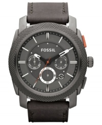 An industrial strength chronograph watch built with masculine style, from Fossil's Machine collection. An industrial strength chronograph watch built with masculine style, from Fossil's Machine collection.
