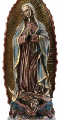 StealStreet Our Lady of Guadalupe Virgin Mary Bronze Statue