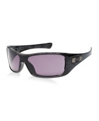 When original style refuses to follow anyone's lead, this is where it goes. Oakley carved clean lines with assertive angles so these Antix sunglasses could balance the fulcrum between street sophistication and outspoken attitude. A single continuous lens of pure Plutonite strafes the front of this lightweight polycarbonate O Matter frame, and Polaric Ellipsoid geometry extends your peripheral view. Thanks to Oakley's High Definition Optics (HDO), visual clarity and impact resistance that meet ANSI Z87.1 standards, these shades are ready for whatever life sends your way. When original style refuses to follow anyone's lead, this is where it goes. Oakley carved clean lines with assertive angles so these Antix sunglasses could balance the fulcrum between street sophistication and outspoken attitude. A single continuous lens of pure Plutonite strafes the front of this lightweight polycarbonate O Matter frame, and Polaric Ellipsoid geometry extends your peripheral view. Thanks to Oakley's High Definition Optics (HDO), visual clarity and impact resistance that meet ANSI Z87.1 standards, these shades are ready for whatever life sends your way.
