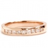 Rose Gold .25CT Round Diamond Wedding Ring 14K