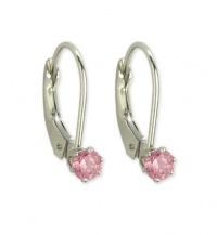 Disney Princess Sterling Silver Pink Lever Back Earrings Disney Princess Sterling Silver Pink Lever Back Earrings