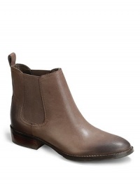 THE LOOKAlmond toeElastic goring on the sidesBack tab detailStacked heel, 1¼ (30mm)THE MATERIALLeather upperMan-made lining and soleORIGINImported THE LOOKAlmond toeElastic goring on the sidesBack tab detailStacked heel, 1¼ (30mm)THE MATERIALLeather upperMan-made lining and soleORIGINImported