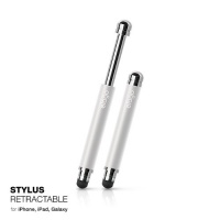 elago Stylus Retractable (Silver) for iPhone 5/4S/3GS, iPad, Galaxy and Galaxy Tab