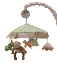 Lambs & Ivy Papagayo Musical Mobile, Green