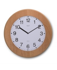 Get the skinny with this stylish wall clock from Opal Clocks. A slim-profile design in natural wood with a white, numbered dial complements any setting, from kitchens to kids' rooms. Get the skinny with this stylish wall clock from Opal Clocks. A slim-profile design in natural wood with a white, numbered dial complements any setting, from kitchens to kids' rooms.