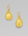 From the Elements Collection. A simply chic and radiant piece in 24k gold. 24k goldSize, about 1L X ½WHook backImported 