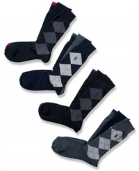 Change your pattern with these argyle socks from Polo Ralph Lauren. Change your pattern with these argyle socks from Polo Ralph Lauren.