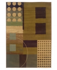 Warm, earthy hues team with a striking geometric motif, taking your decor in a decidedly modern direction. Woven from super soft polypropylene for superior stain resistance and durability, this magnificent area rug from Sphinx will maintain its lush texture and rich coloration for years to come. (Clearance) Warm, earthy hues team with a striking geometric motif, taking your decor in a decidedly modern direction. Woven from super soft polypropylene for superior stain resistance and durability, this magnificent area rug from Sphinx will maintain its lush texture and rich coloration for years to come. (Clearance)