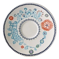 Sultana is a graphic and contemporary design in turquoise, orange, navy, and lavender inspired by laces of the Orient. Sultana is a graphic and contemporary design in turquoise, orange, navy, and lavender inspired by laces of the Orient.