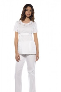 Baby Phat Viva la Diva White Scrub Top (XS-3XL) with E- Sku:Cherokees26849WHBPM; Color:White; Size:M M Baby Phat Viva la Diva White Scrub Top (XS-3XL) with E- Sku:Cherokees26849WHBPM; Color:White; Size:M M