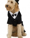 Dapper Dog Tuxedo Pet Costume, Large