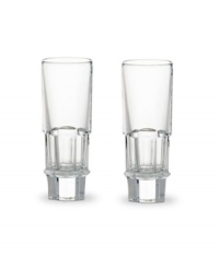 The best pair for a premium bottle, the Abysse vodka glasses from the Baccarat drinkware collection feature exquisite fluted and faceted detail in luxe crystal. The best pair for a premium bottle, the Abysse vodka glasses from the Baccarat drinkware collection feature exquisite fluted and faceted detail in luxe crystal.