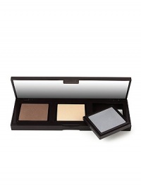 Laura Mercier Custom Compact leads the way to customizable, convenient and countless looks in one refined compact. Accommodating three Eye Colours, pop out three of your favorite Eye Colours from the new Lustre Eye Colour, Matte Eye Colour or Sateen Eye Colour selections and place in the Custom Compact. The exceptional design of the compact ensures that each pan simply snaps in and stays in place until you are ready to change out your favorite colours. All Eye Colours sold separately. Laura Mercier Custom Compact leads the way to customizable, convenient and countless looks in one refined compact. Accommodating three Eye Colours, pop out three of your favorite Eye Colours from the new Lustre Eye Colour, Matte Eye Colour or Sateen Eye Colour selections and place in the Custom Compact. The exceptional design of the compact ensures that each pan simply snaps in and stays in place until you are ready to change out your favorite colours. All Eye Colours sold separately.