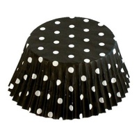 Fox Run Black Polka Dot Bake Cups, 50 Bake Cups Fox Run Black Polka Dot Bake Cups, 50 Bake Cups