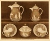 1915 Intaglio Print Wedgwood Ware Teapot Cup Saucer English Porcelain China - Original Intaglio Print