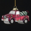 Kurt Adler 4-Inch Noble Gems Glass Truck with Christmas Tree Ornament