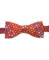 With a whimsical pattern and bold color palette, this Countess Mara bowtie is sophisticated with a fun twist.
